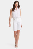 NYDJ Briella 11 Inch Denim Shorts - Optic White