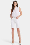 NYDJ Briella 11 Inch Denim Shorts - Optic White