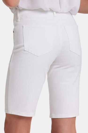 NYDJ Briella 11 Inch Denim Shorts - Optic White