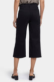 NYDJ Brigitte Wide Leg Capri Jeans With High Rise - Black