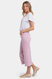 NYDJ Brigitte Wide Leg Capri Jeans With High Rise - Pink Nectar