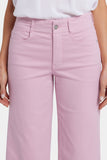 NYDJ Brigitte Wide Leg Capri Jeans With High Rise - Pink Nectar