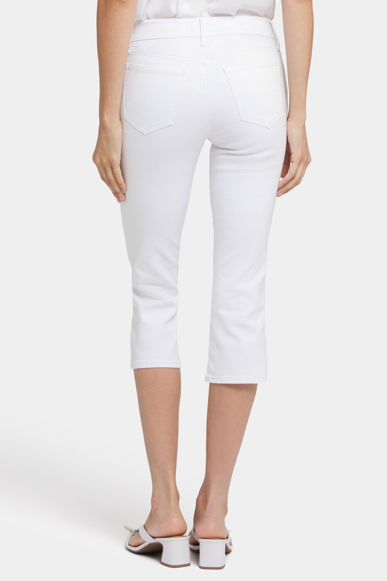 NYDJ Waist-Match™ Marilyn Straight Crop Jeans - Optic White