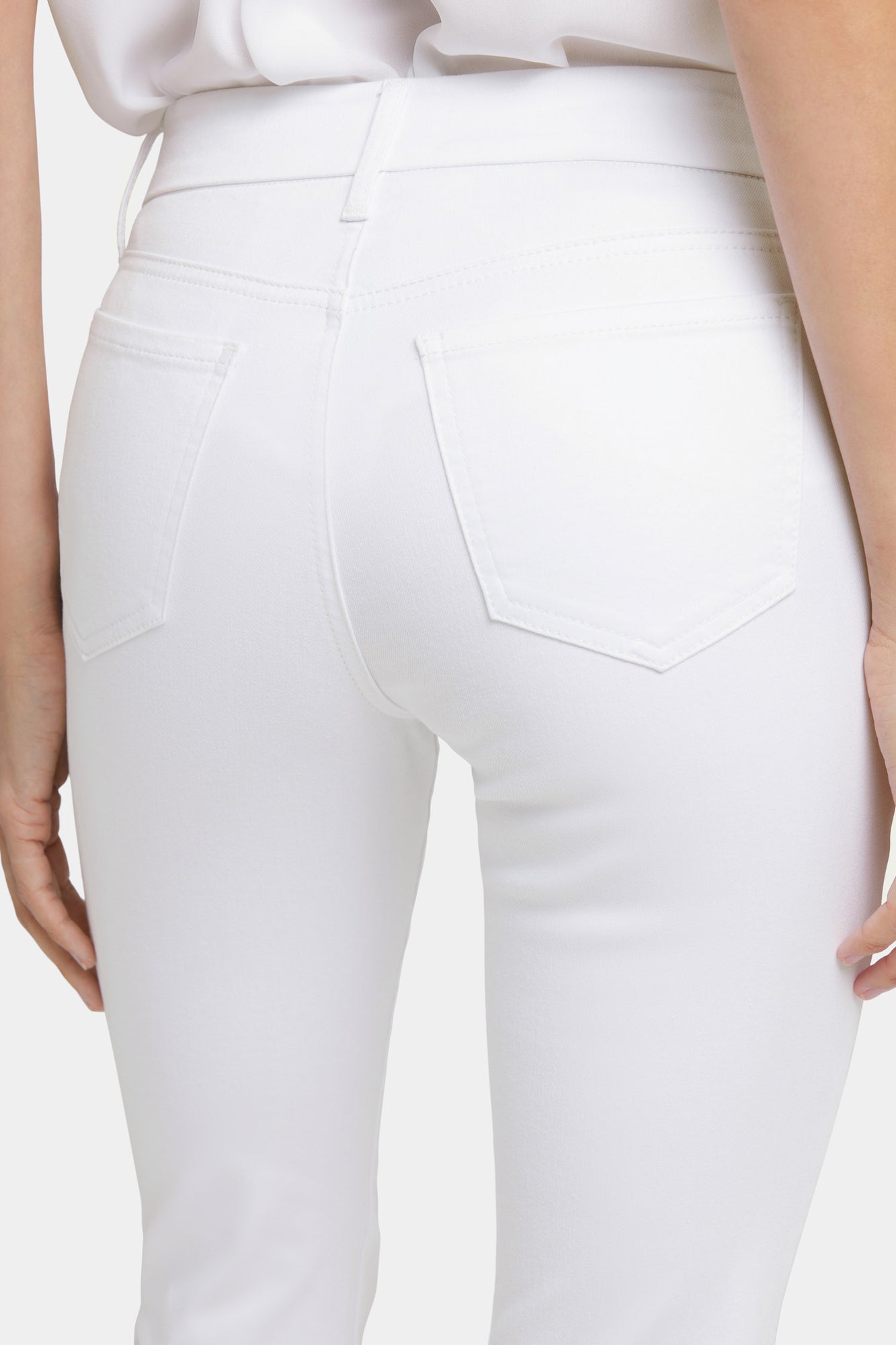 NYDJ Waist-Match™ Marilyn Straight Crop Jeans - Optic White