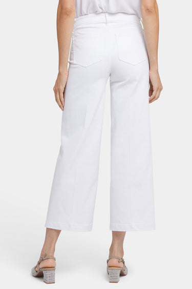 NYDJ Teresa Wide Leg Ankle Jeans - Optic White