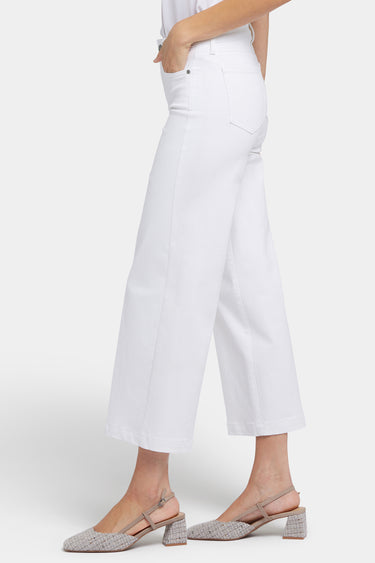 NYDJ Teresa Wide Leg Ankle Jeans - Optic White