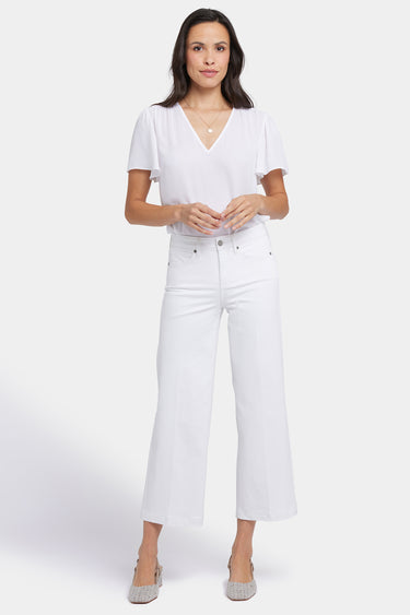 NYDJ Teresa Wide Leg Ankle Jeans - Optic White