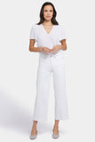 NYDJ Teresa Wide Leg Ankle Jeans - Optic White