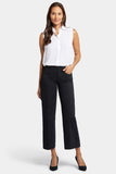 NYDJ Teresa Wide Leg Ankle Jeans - Black