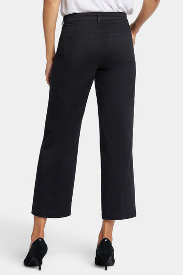 NYDJ Teresa Wide Leg Ankle Jeans - Black
