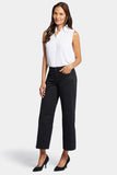 NYDJ Teresa Wide Leg Ankle Jeans - Black