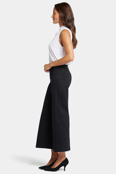 NYDJ Teresa Wide Leg Ankle Jeans - Black