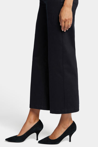 NYDJ Teresa Wide Leg Ankle Jeans - Black