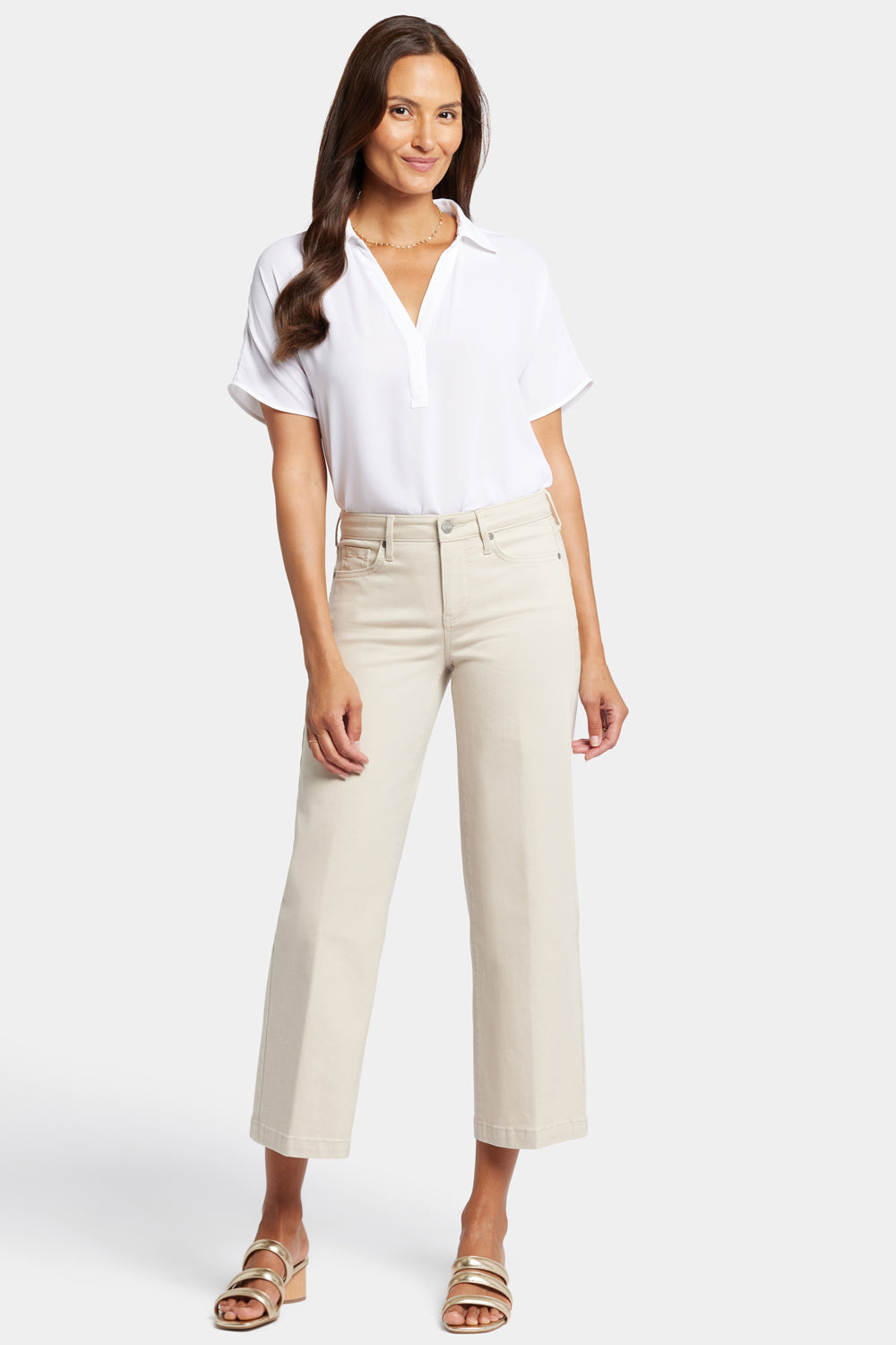 Women's High-rise Slim Fit Ankle Pants - A New Day™ Cream 18 : Target