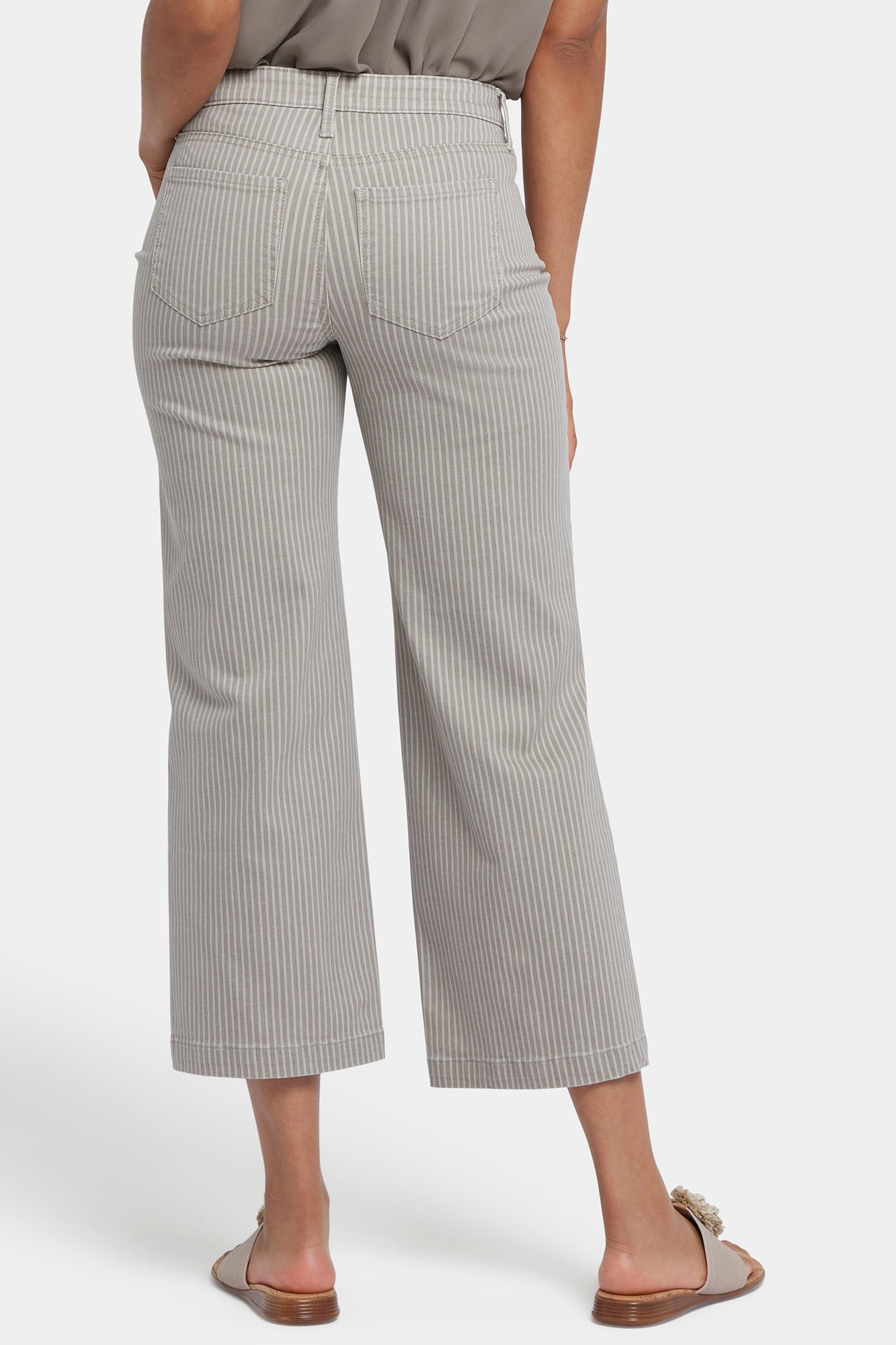 NYDJ Teresa Wide Leg Ankle Jeans - Hidden Lodge Stripe