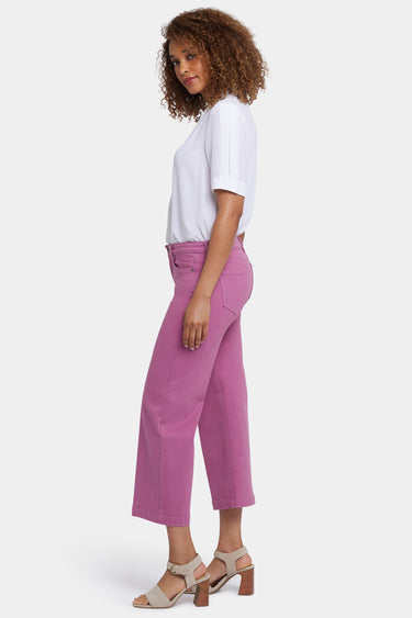 NYDJ Teresa Wide Leg Ankle Jeans - Red Violet