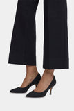 NYDJ Teresa Wide Leg Ankle Jeans With 3" Hems - Black