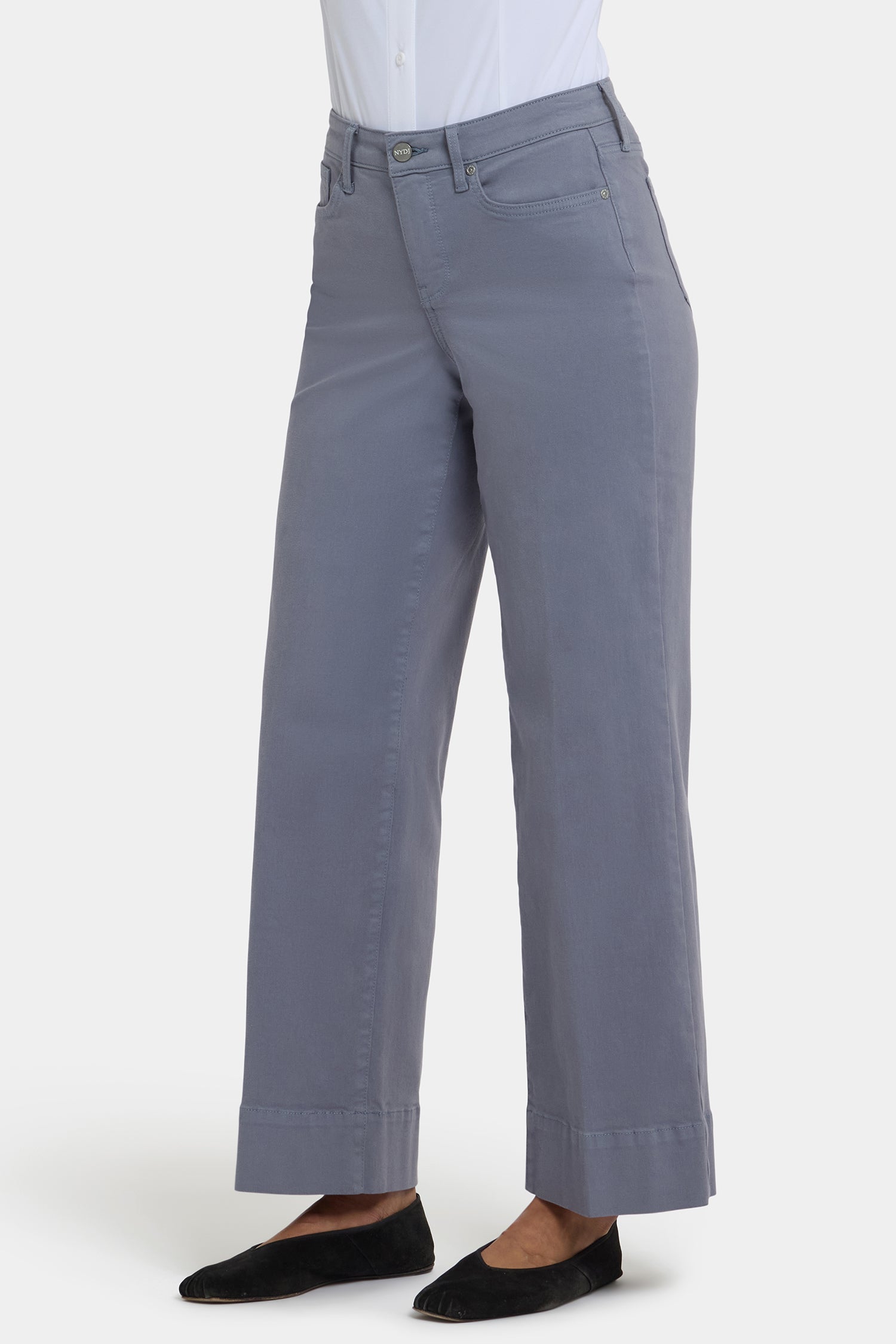 Teresa Wide Leg Ankle Jeans With 3