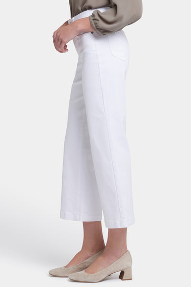 NYDJ Waist-Match™ Teresa Wide Leg Ankle Jeans - Optic White