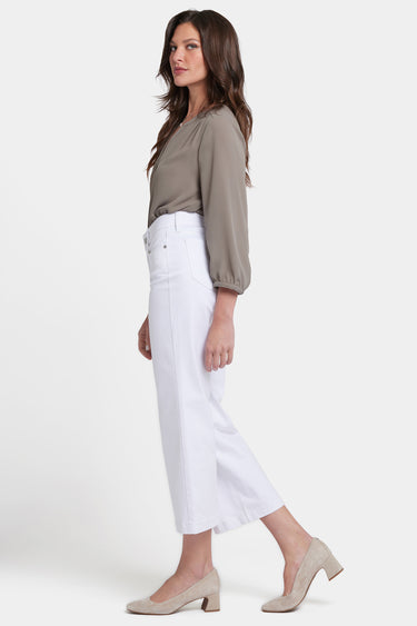 NYDJ Waist-Match™ Teresa Wide Leg Ankle Jeans - Optic White