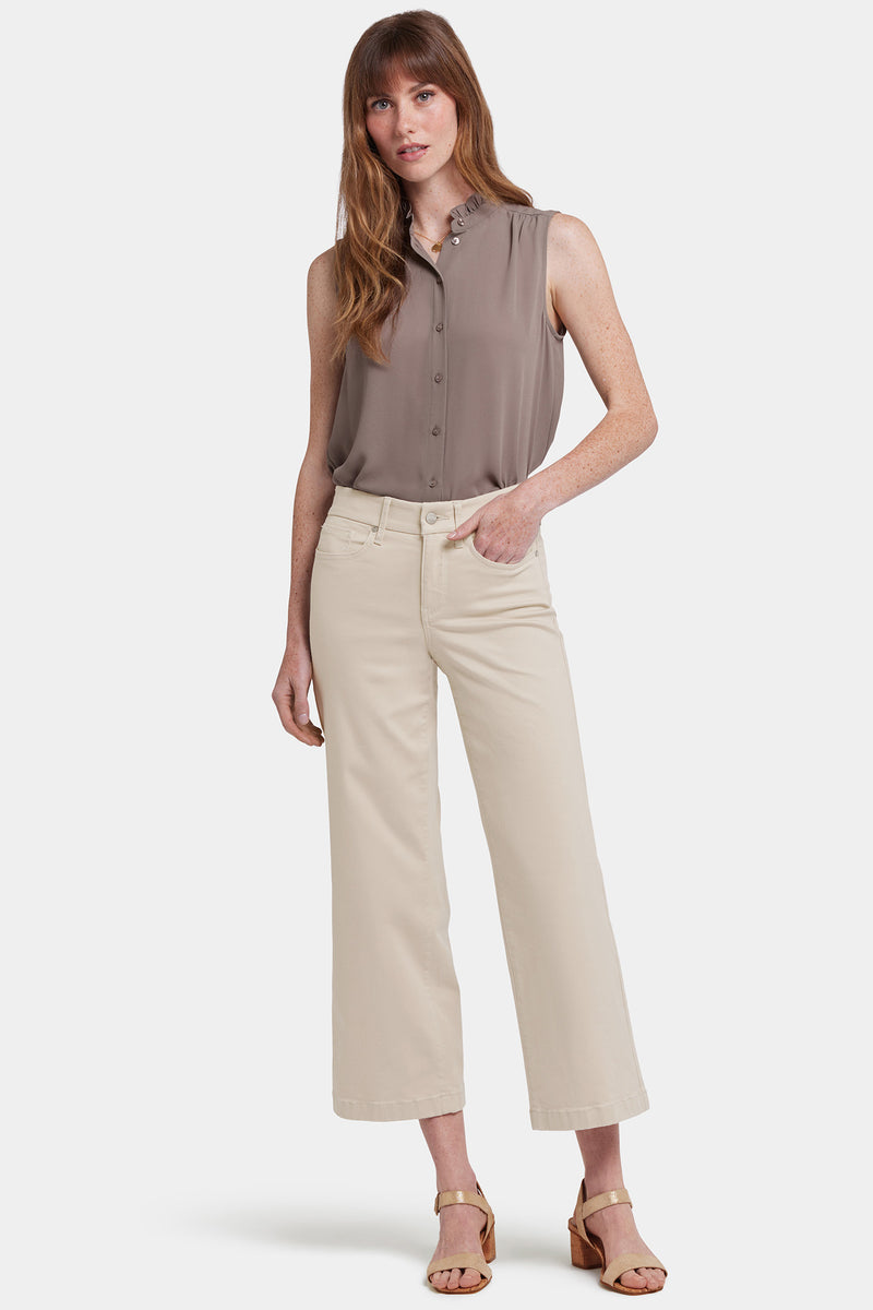 NYDJ Waist-Match™ Teresa Wide Leg Ankle Jeans - Feather