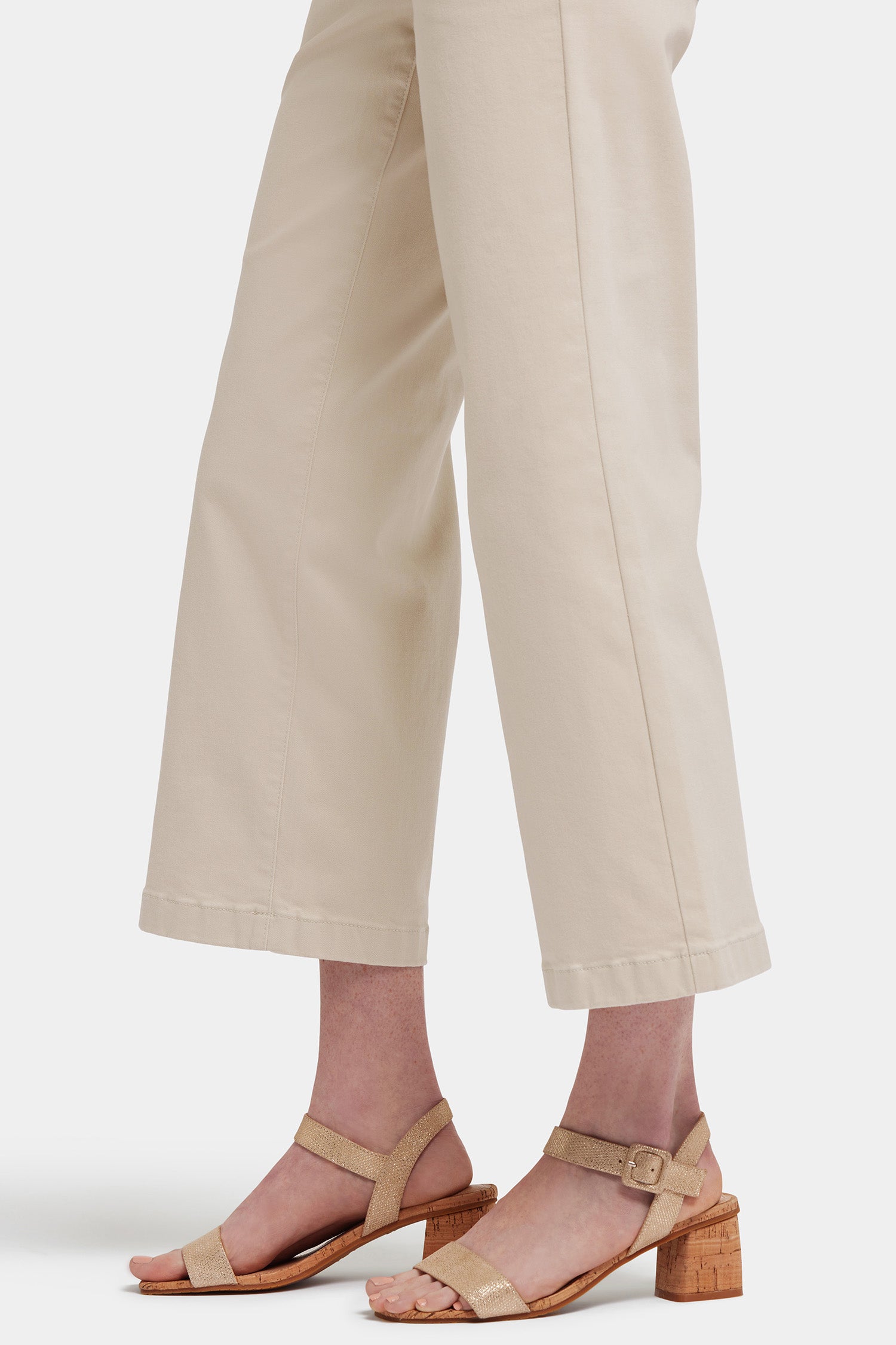 Waist-Match™ Teresa Wide Leg Ankle Jeans - Feather Tan | NYDJ