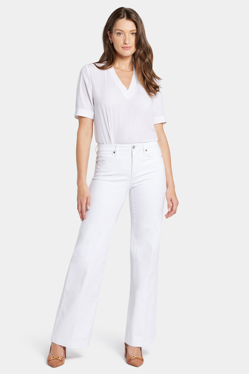 NYDJ Teresa Wide Leg Jeans - Optic White