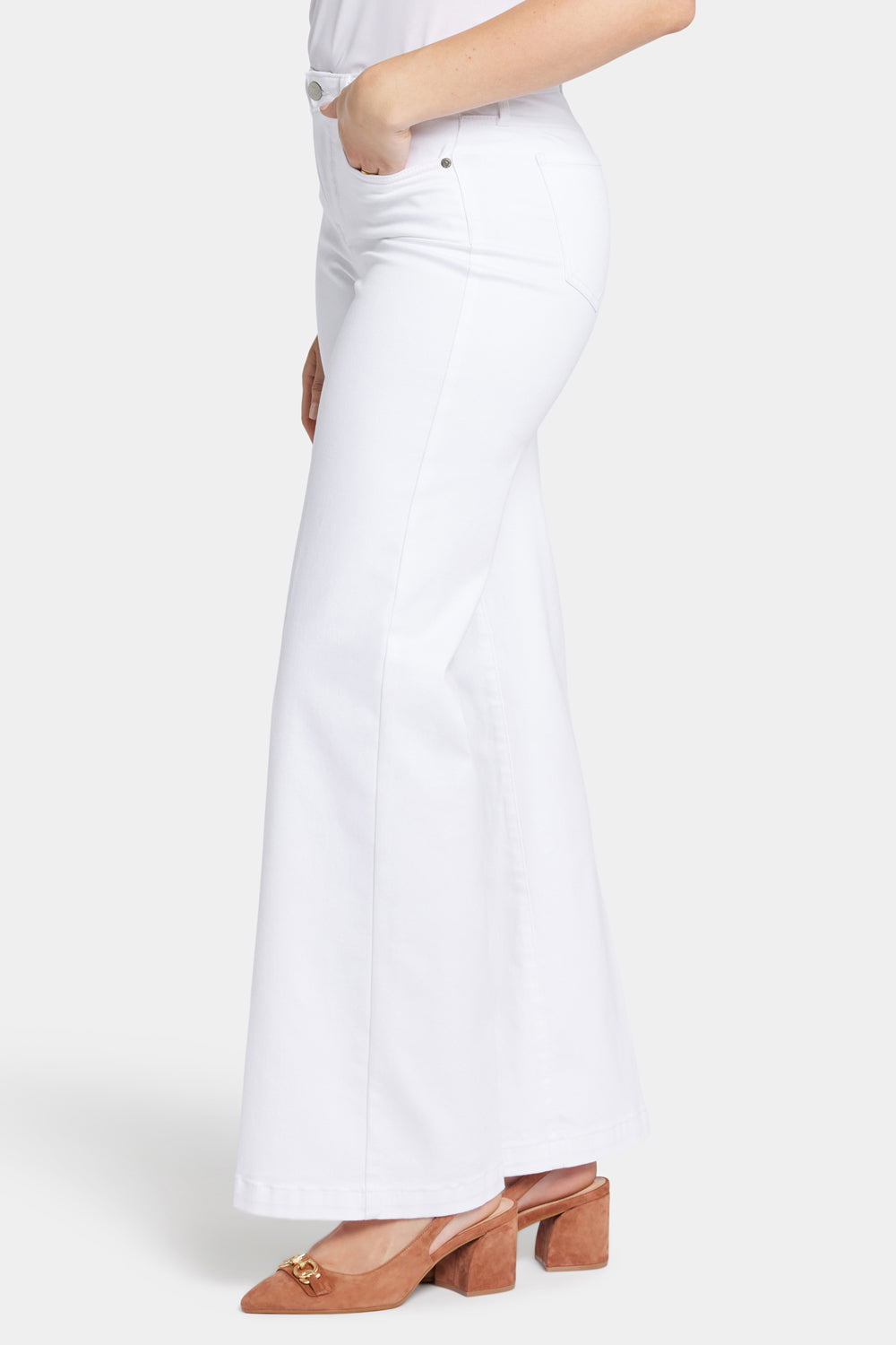 djoyaziです Teresa Wide Leg Jeans - Optic White White | NYDJ