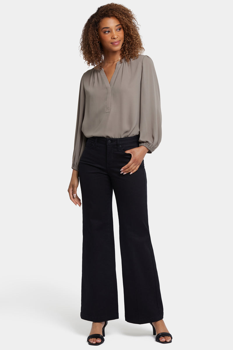 NYDJ Teresa Wide Leg Jeans - Black