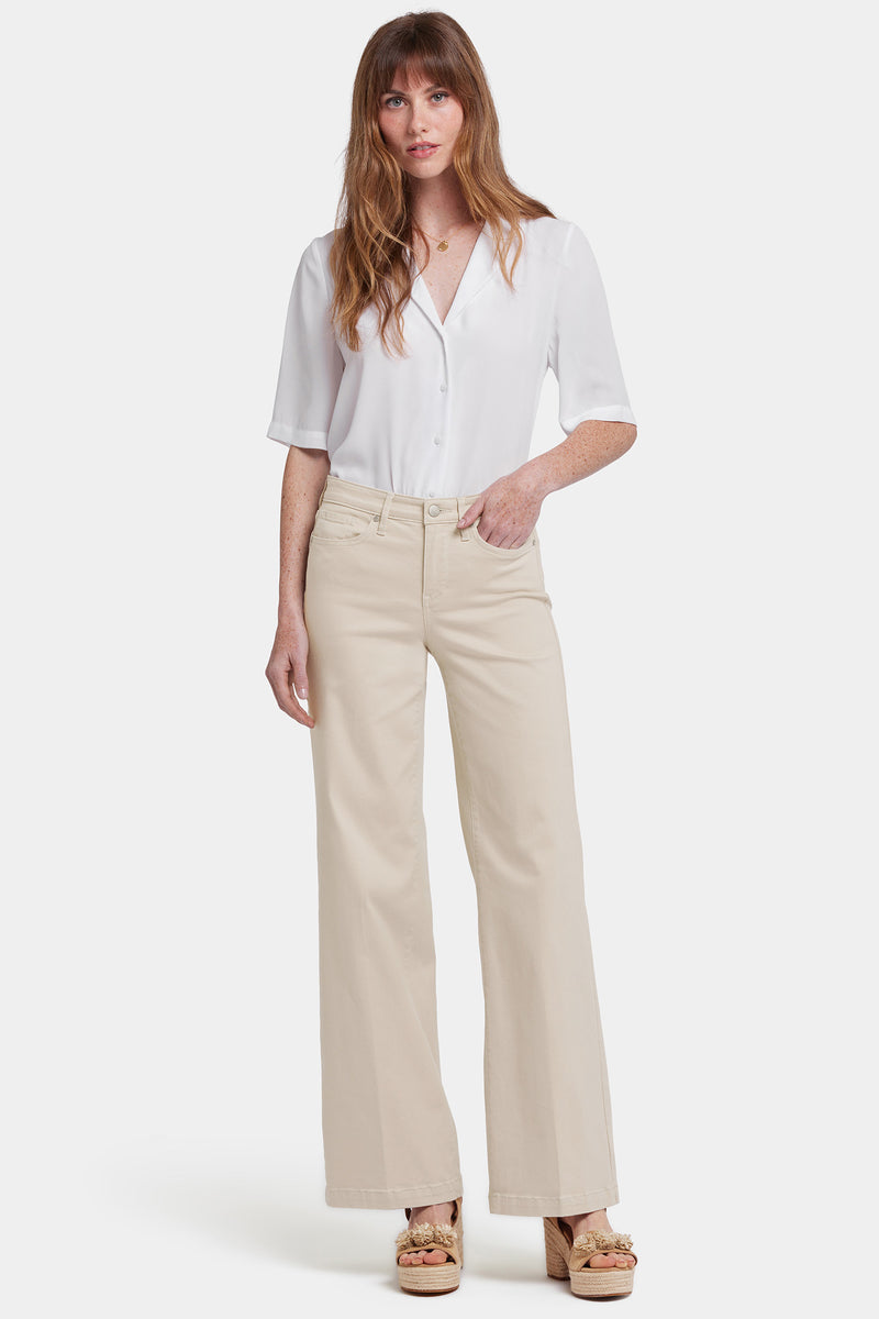 NYDJ Teresa Wide Leg Jeans - Feather