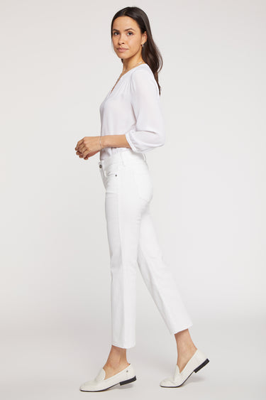 NYDJ Marilyn Straight Ankle Jeans - Optic White