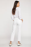 NYDJ Marilyn Straight Ankle Jeans - Optic White