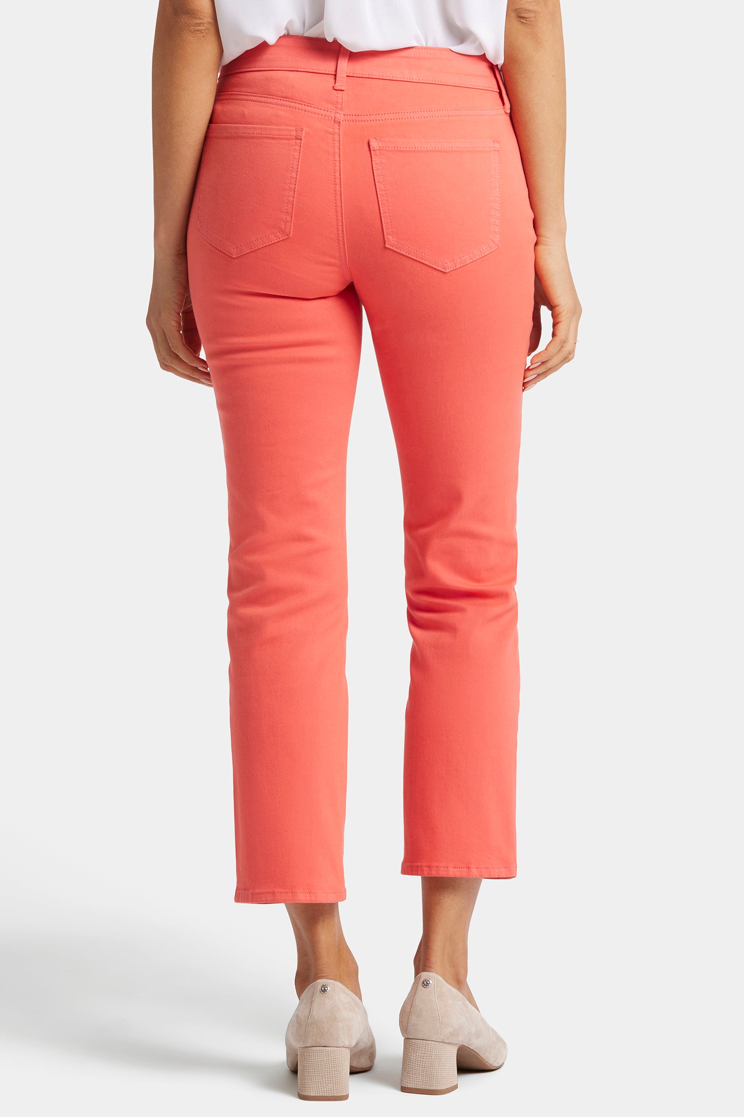 Marilyn Straight Ankle Jeans - Fruit Punch Orange | NYDJ