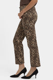 NYDJ Marilyn Straight Ankle Jeans In Leopard Print Denim - Savanna Leopard