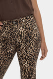 NYDJ Marilyn Straight Ankle Jeans In Leopard Print Denim - Savanna Leopard