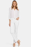 NYDJ Marilyn Straight Jeans - Optic White