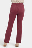 NYDJ Marilyn Straight Jeans With High Rise And 31" Inseam - True Burgundy