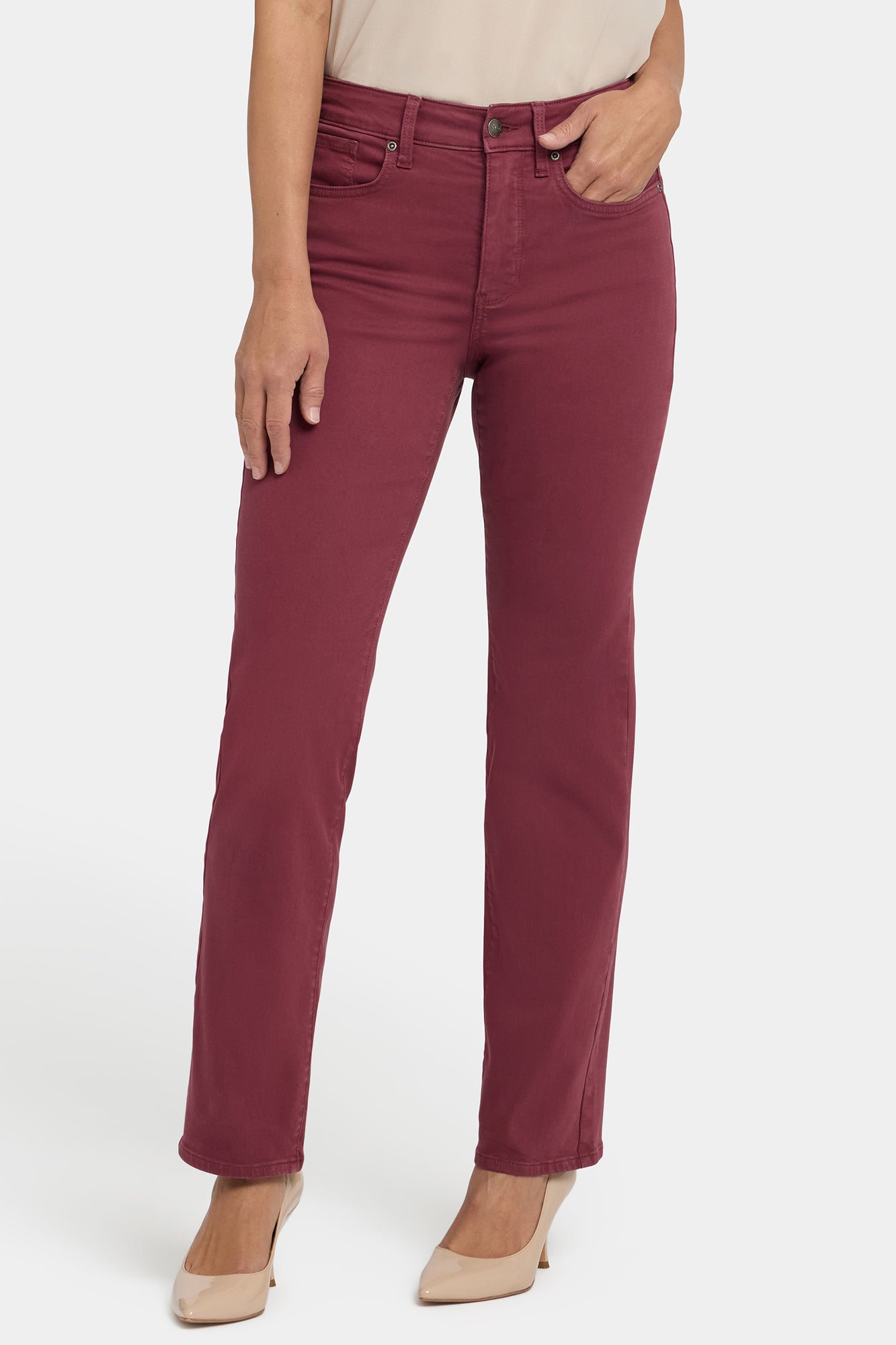 NYDJ Marilyn Straight Jeans With High Rise And 31