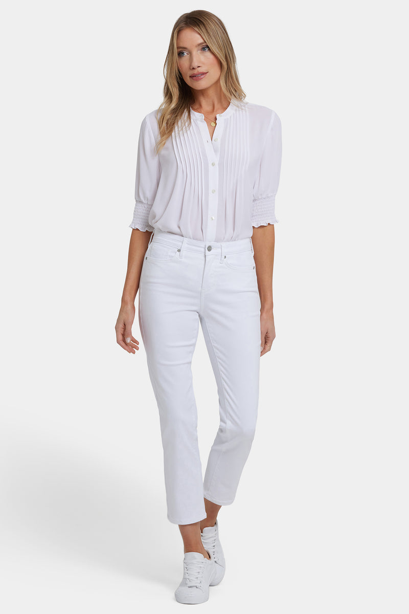 NYDJ Sheri Slim Ankle Jeans - Optic White