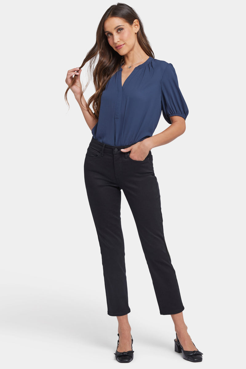 NYDJ Sheri Slim Ankle Jeans - Black