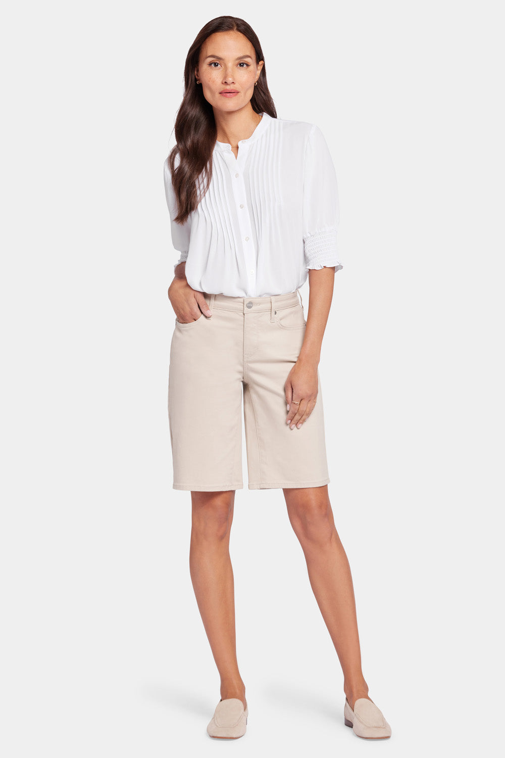 NYDJ Lilly Denim Shorts - Feather