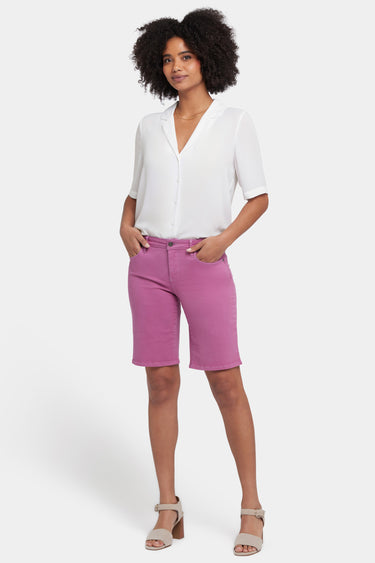 NYDJ Lilly Denim Shorts  - Red Violet