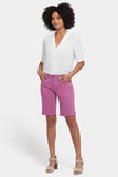 NYDJ Lilly Denim Shorts  - Red Violet