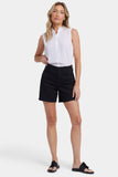 NYDJ Berkyn Relaxed Denim Shorts With Super High Rise - Black