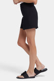NYDJ Berkyn Relaxed Denim Shorts With Super High Rise - Black