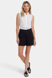 NYDJ Berkyn Relaxed Denim Shorts With Super High Rise - Black