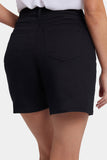 NYDJ Berkyn Relaxed Denim Shorts With Super High Rise - Black
