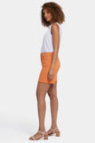 NYDJ Berkyn Relaxed Denim Shorts With Super High Rise And Frayed Hems - Marmalade