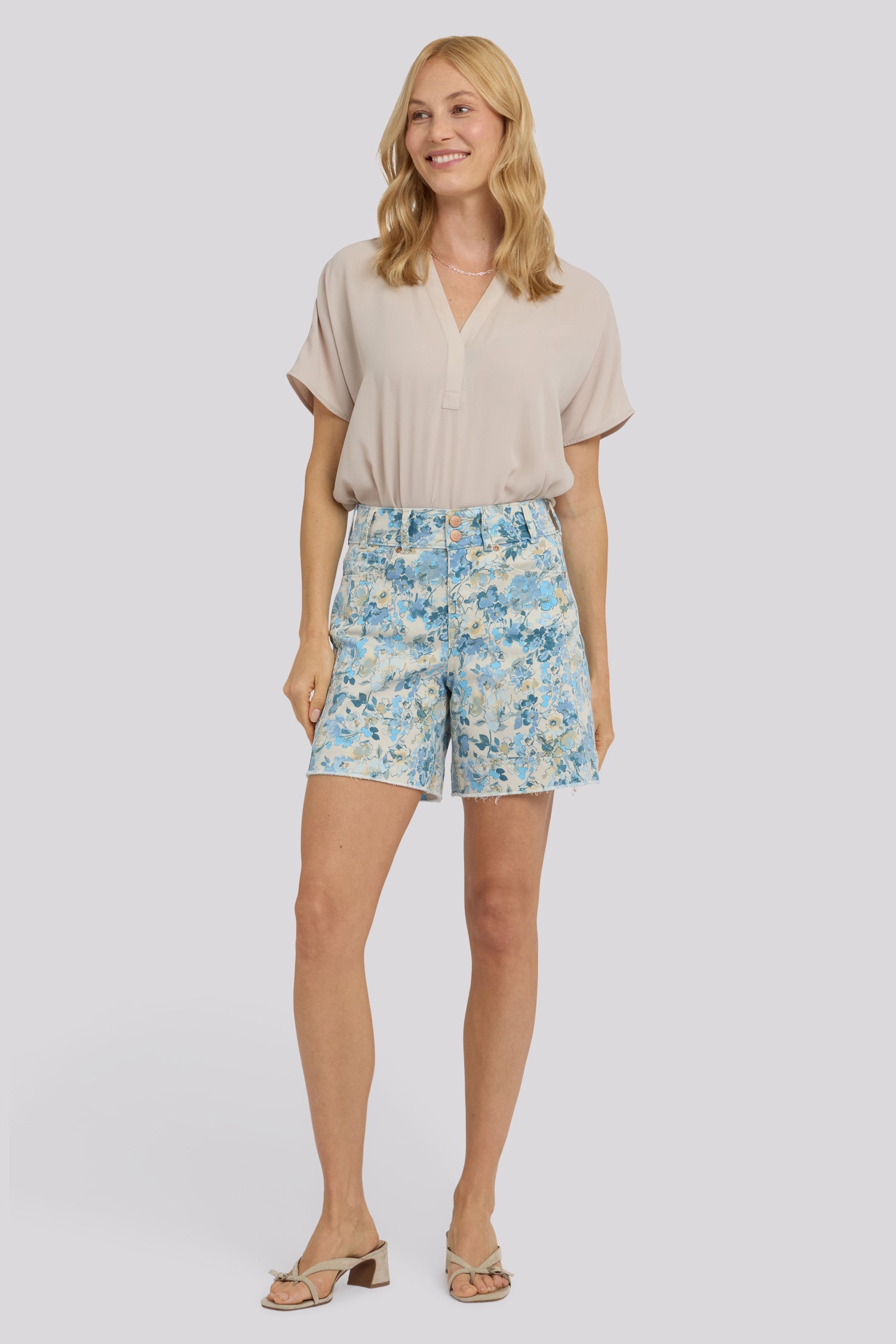 Berkyn Relaxed Denim Shorts With High Rise, Seam Detail And Deep