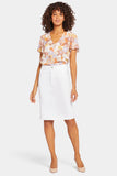 NYDJ High Waist Skirt - Optic White